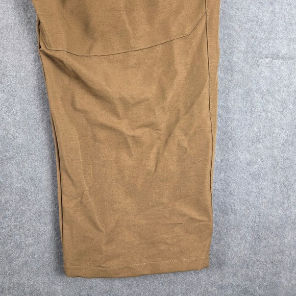 Bass Outdoor Cargo Pants Mens XL Brown Tan Hiking Tactical Articulated Knee XL - Picture 4 of 12